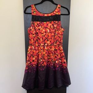 Floral Jessica Simpson dress with lace detail